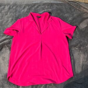 Hilary Radley Fuchsia Short Sleeve Top